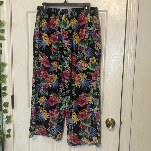 LAST CHANCE 🎃BocaBay Petite Floral Pants AS IS - Picture 3 of 4